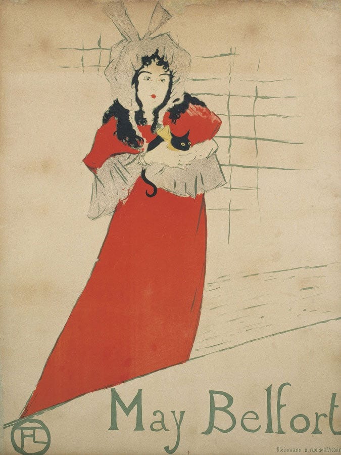 May Belfort By Henri Marie Raymond De Toulouse Lautrec Monfa Fine Art Print