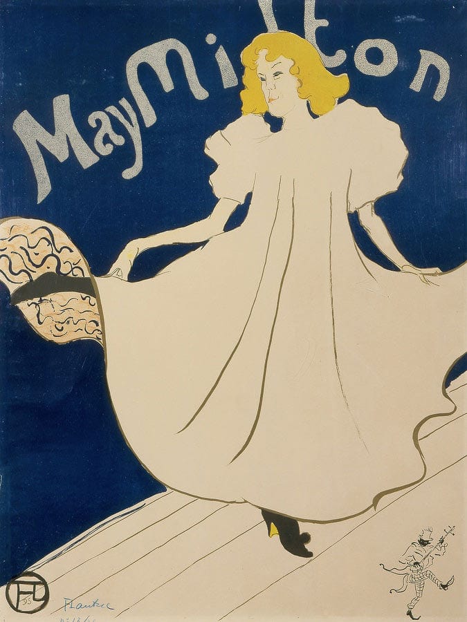 May Milton 1 By Henri Marie Raymond De Toulouse Lautrec Monfa Fine Art Print