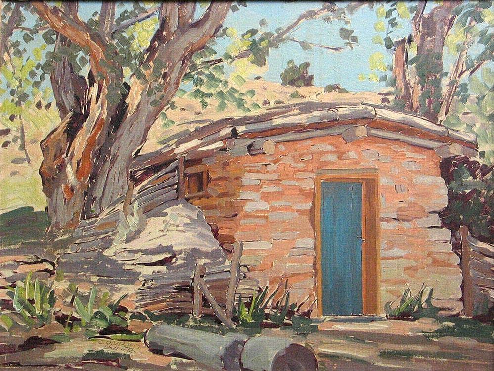 Maynard Dixon's Cool House By Conrad Buff Fine Art Print