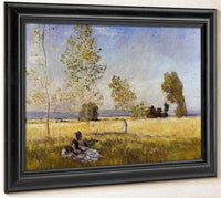 Meadow At Bezons By Claude Monet Fine Art Print
