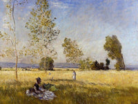 Meadow At Bezons By Claude Monet Fine Art Print