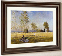 Meadow At Bezons By Claude Monet Fine Art Print
