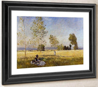 Meadow At Bezons By Claude Monet Fine Art Print