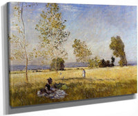 Meadow At Bezons By Claude Monet Fine Art Print