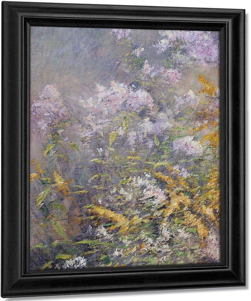 Meadow Flowers (Golden Rod And Wild Aster) By John Henry Twachtman Fine Art Print