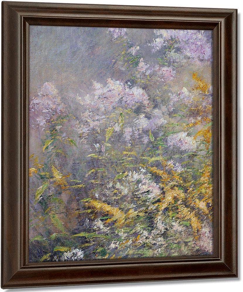 Meadow Flowers (Golden Rod And Wild Aster) By John Henry Twachtman Fine Art Print