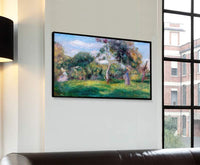 Meadow, Trees And Women Painting Auguste Renoir Canvas Art Fine Art Print