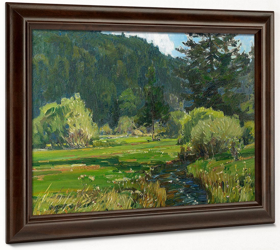 Meandering Stream 1927 By William Wendt Fine Art Print
