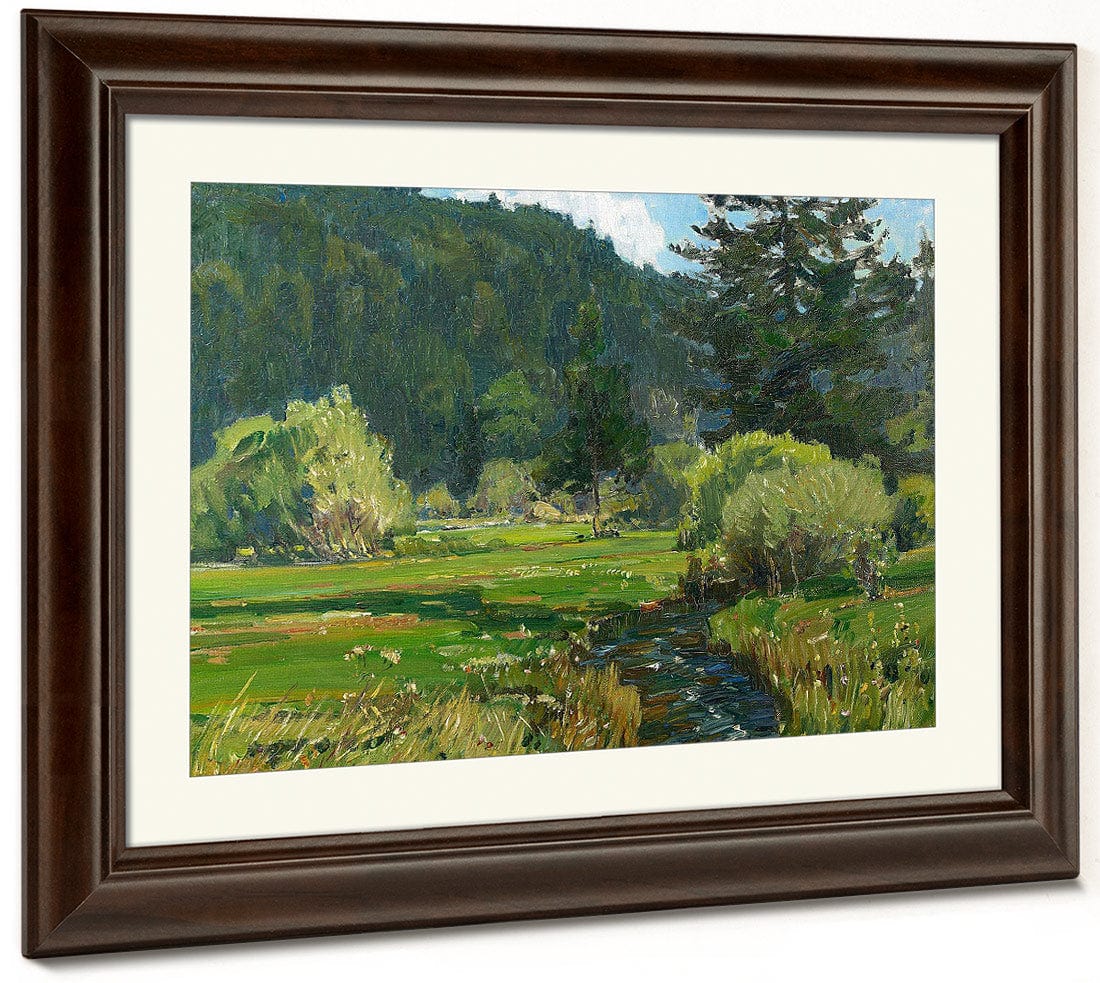 Meandering Stream 1927 By William Wendt Fine Art Print