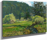 Meandering Stream 1927 By William Wendt Fine Art Print