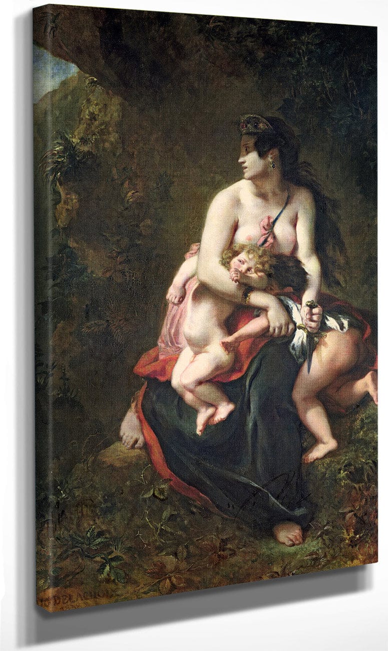 Medea By Ferdinand Victor Eugene Delacroix Fine Art Print