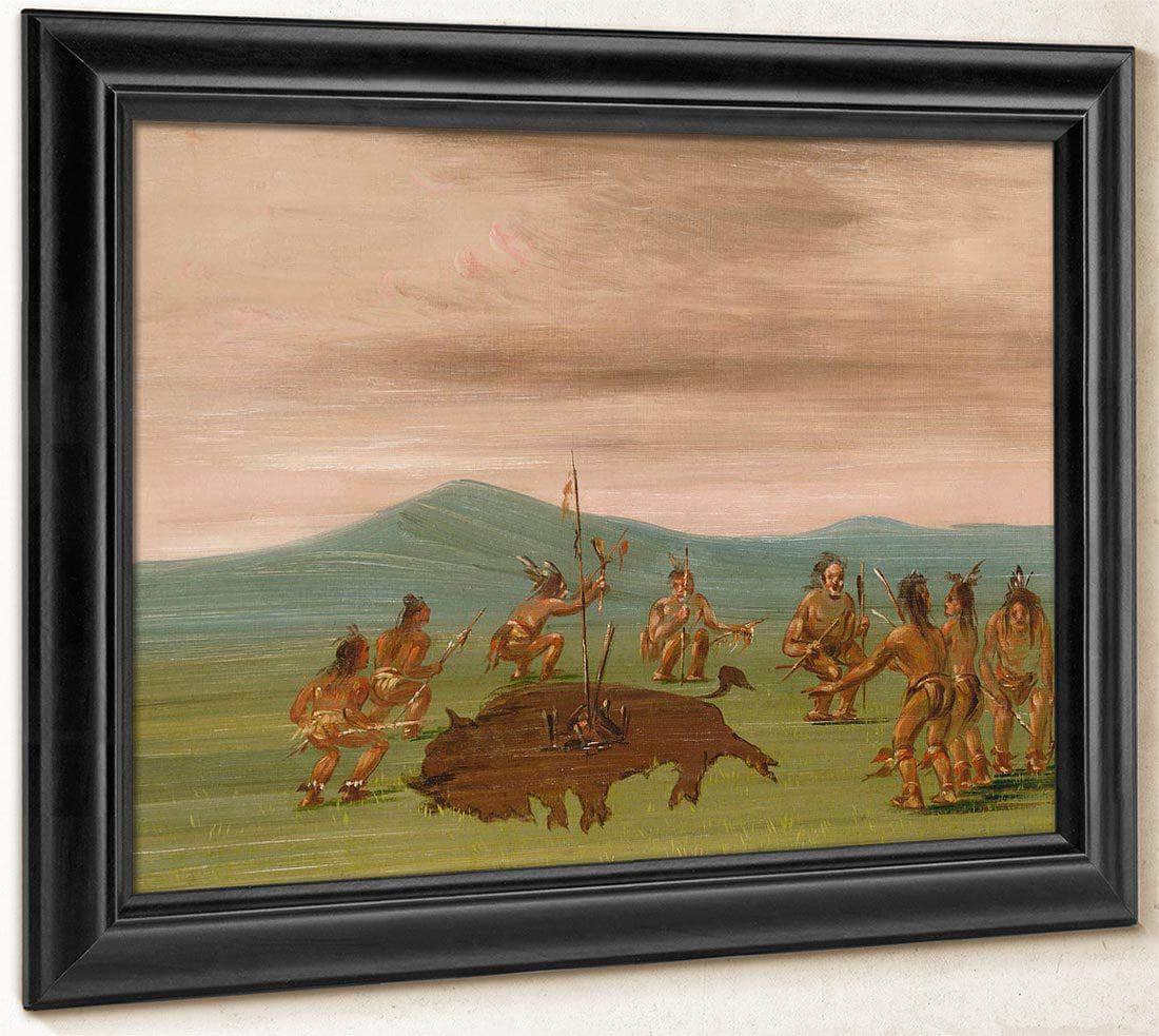 Medicine Buffalo Of The Sioux By George Catlin Fine Art Print
