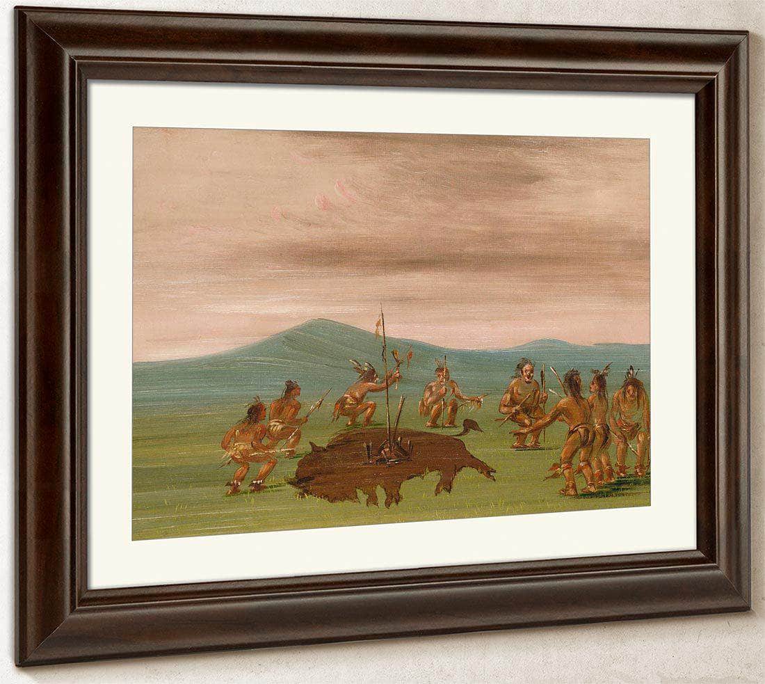 Medicine Buffalo Of The Sioux By George Catlin Fine Art Print