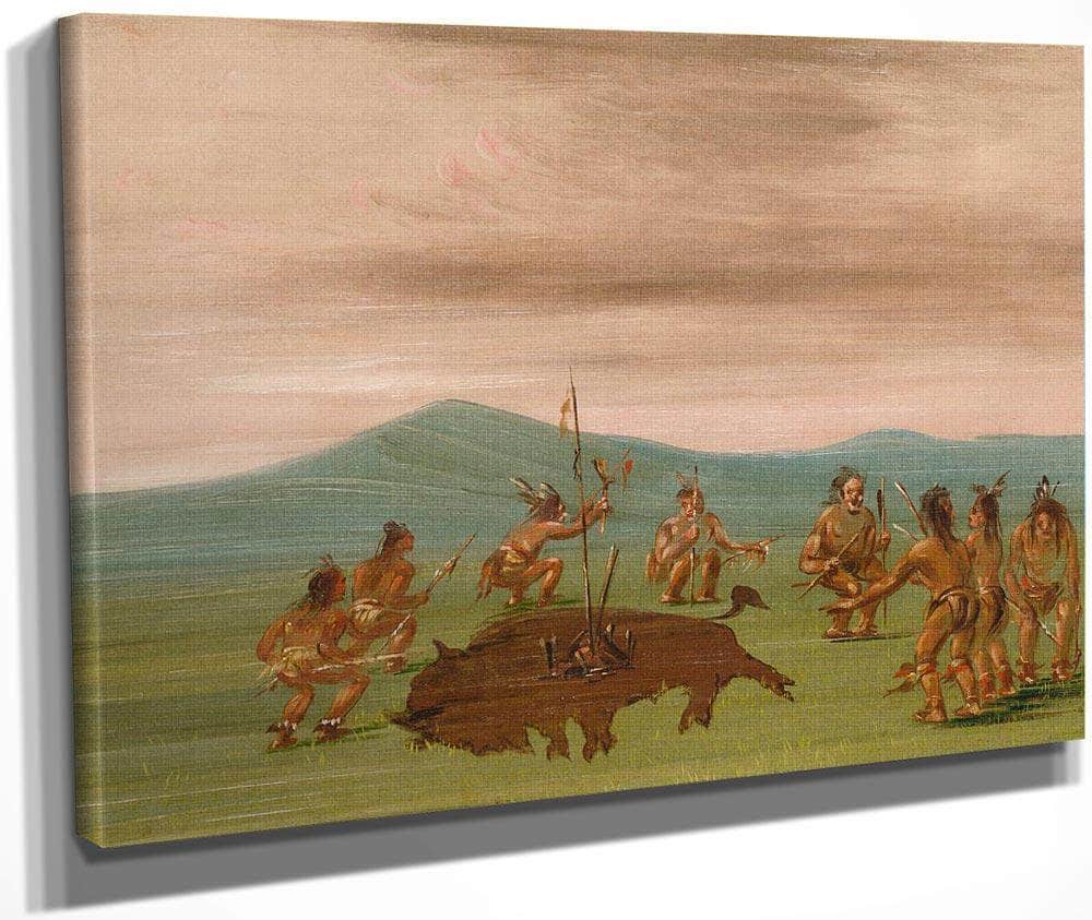 Medicine Buffalo Of The Sioux By George Catlin Fine Art Print