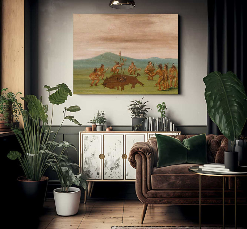 Medicine Buffalo Of The Sioux By George Catlin Fine Art Print