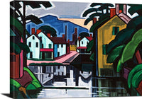 Meditation In A Town New Jersey Painting Oscar Bluemner Canvas Art Fine Art Print