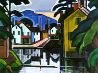 Meditation In A Town, New Jersey (Stanhope) By Oscar Bluemner Fine Art Print