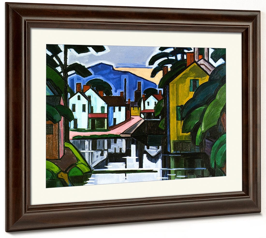 Meditation In A Town, New Jersey (Stanhope) By Oscar Bluemner Fine Art Print