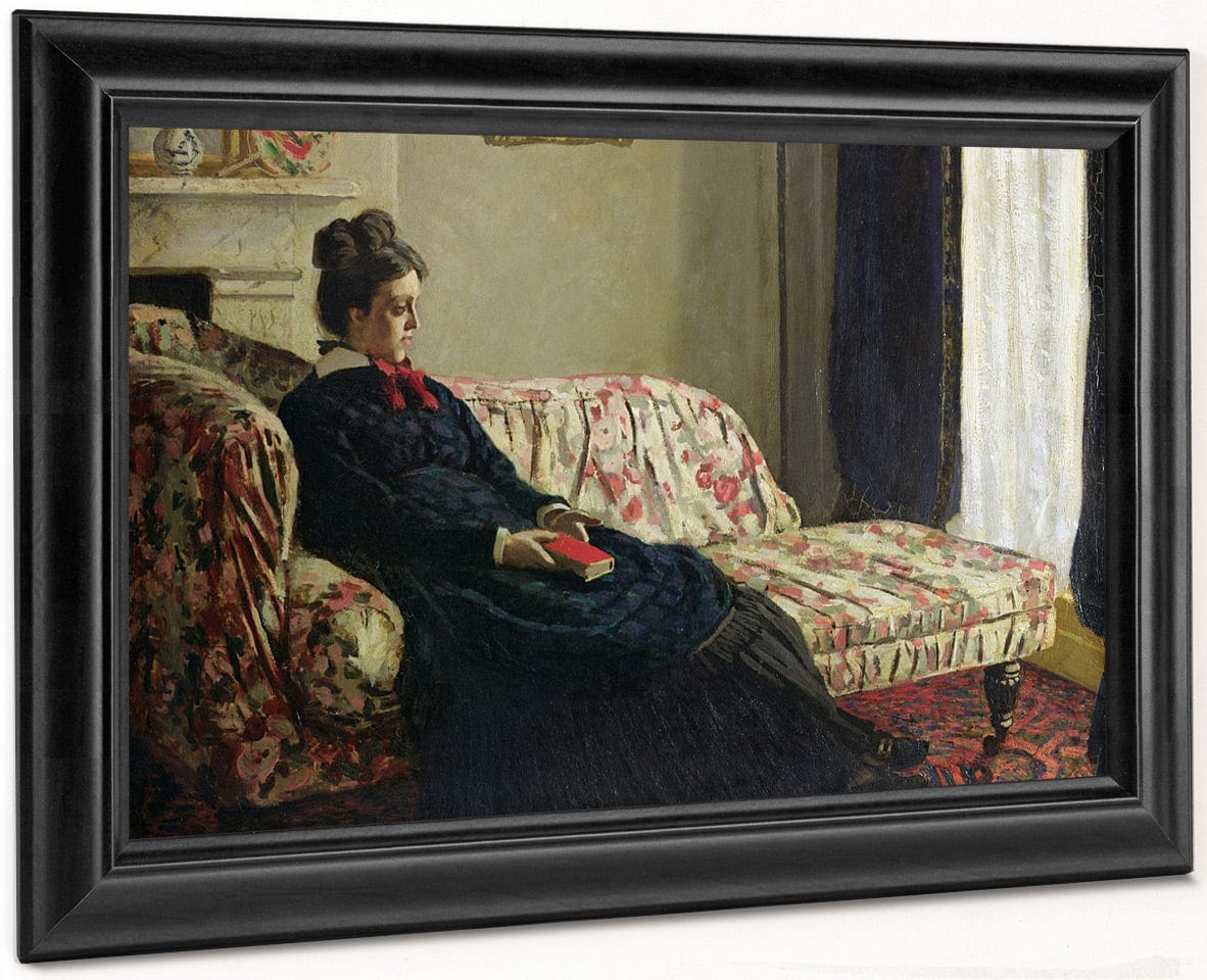 Meditation, Or Madame Monet On The Sofa By Claude Monet Fine Art Print
