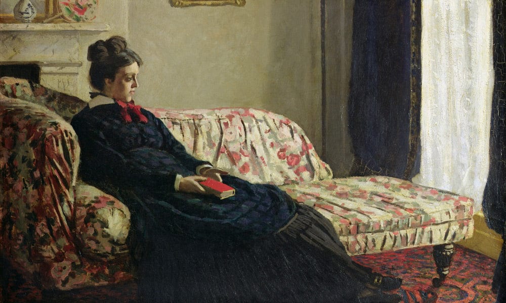 Meditation, Or Madame Monet On The Sofa By Claude Monet Fine Art Print