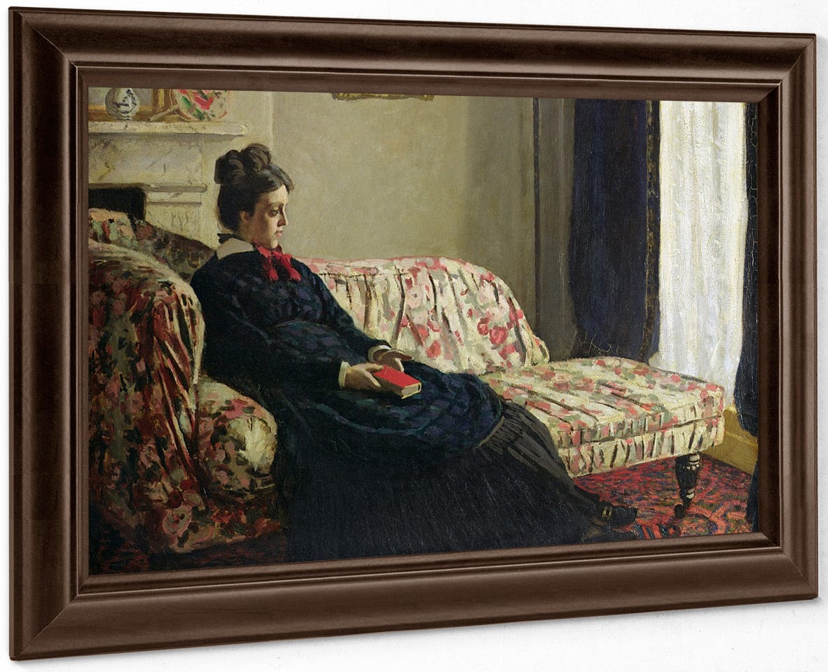 Meditation, Or Madame Monet On The Sofa By Claude Monet Fine Art Print