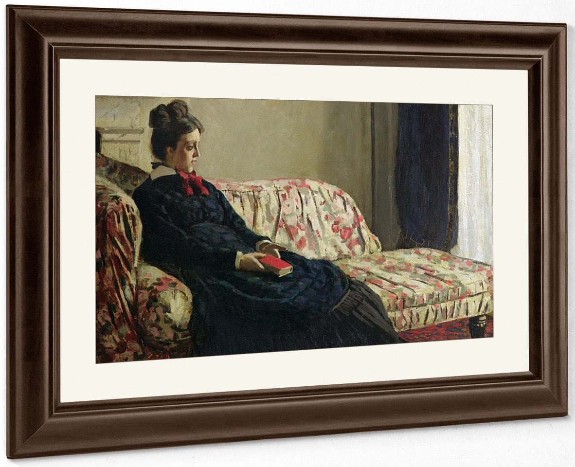 Meditation, Or Madame Monet On The Sofa By Claude Monet Fine Art Print