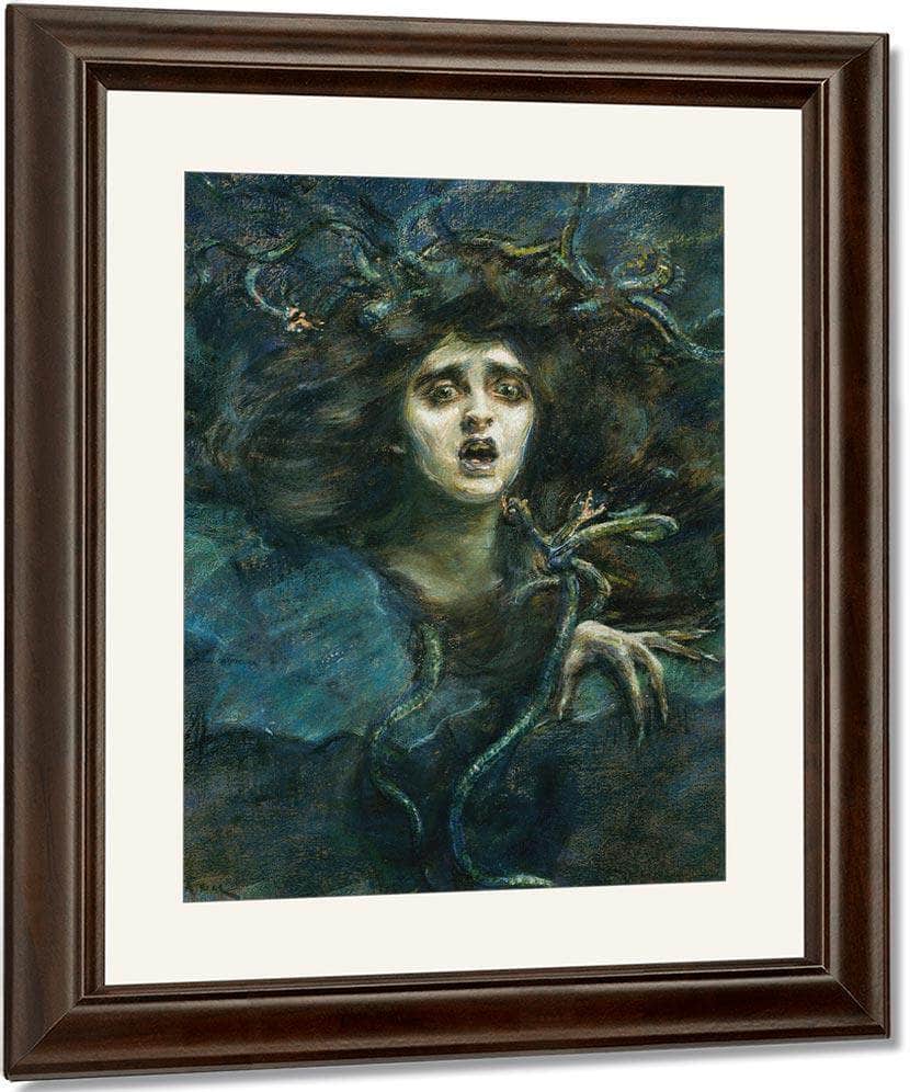 Medusa (Laura Dreyfus Barney) By Alice Pike Barney Fine Art Print