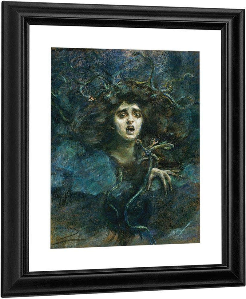 Medusa (Laura Dreyfus Barney) By Alice Pike Barney Fine Art Print