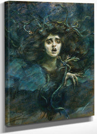 Medusa (Laura Dreyfus Barney) By Alice Pike Barney Fine Art Print