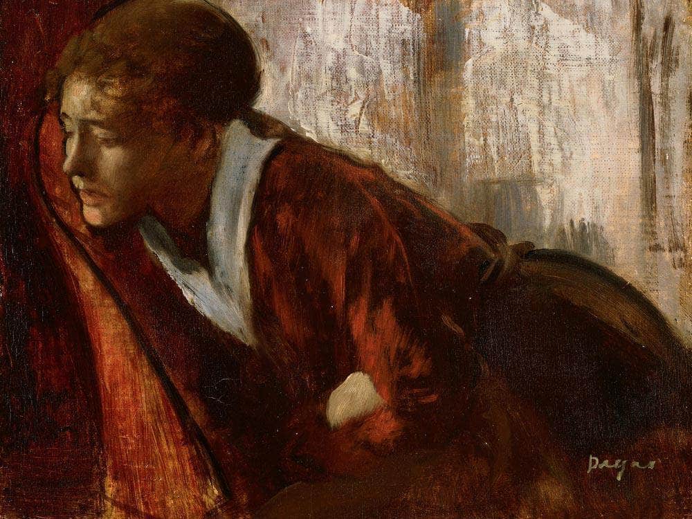 Melancholy By Edgar Degas By 01 Fine Art Print