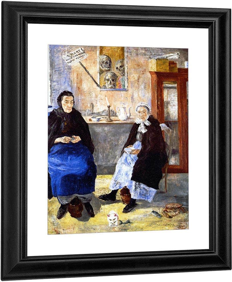 Melancholy Fishwives By James Ensor Fine Art Print