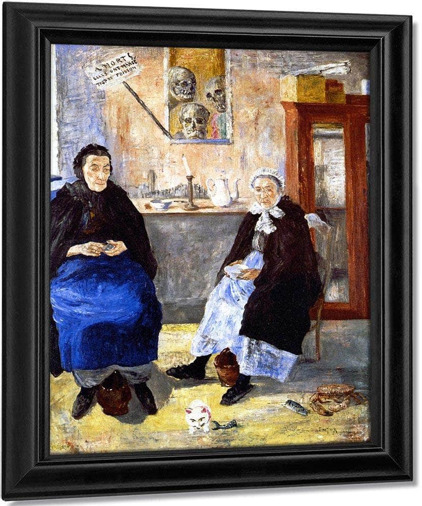 Melancholy Fishwives By James Ensor Fine Art Print