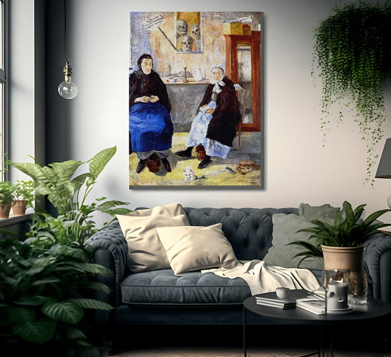 Melancholy Fishwives By James Ensor Fine Art Print