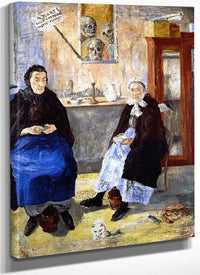 Melancholy Fishwives By James Ensor Fine Art Print