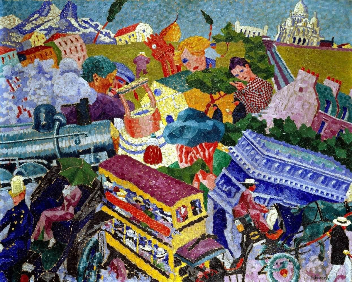 Memories Of A Journey Painting Gino Severini Canvas Art Fine Art Print