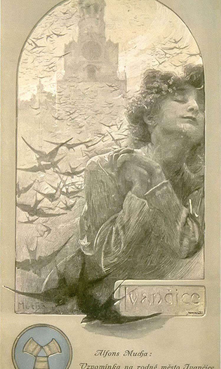 Memory Of Ivancice By Alphonse Mucha Fine Art Print