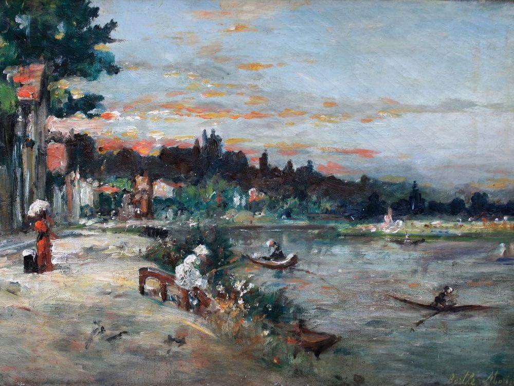 Memory Of The Banks Of Loise 1863 By Berthe Morisot Fine Art Print