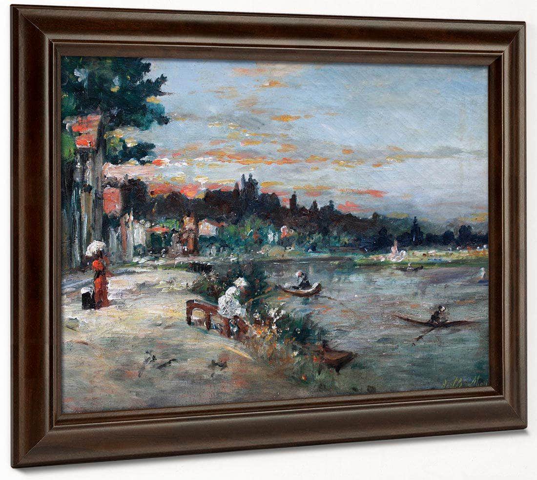 Memory Of The Banks Of Loise 1863 By Berthe Morisot Fine Art Print