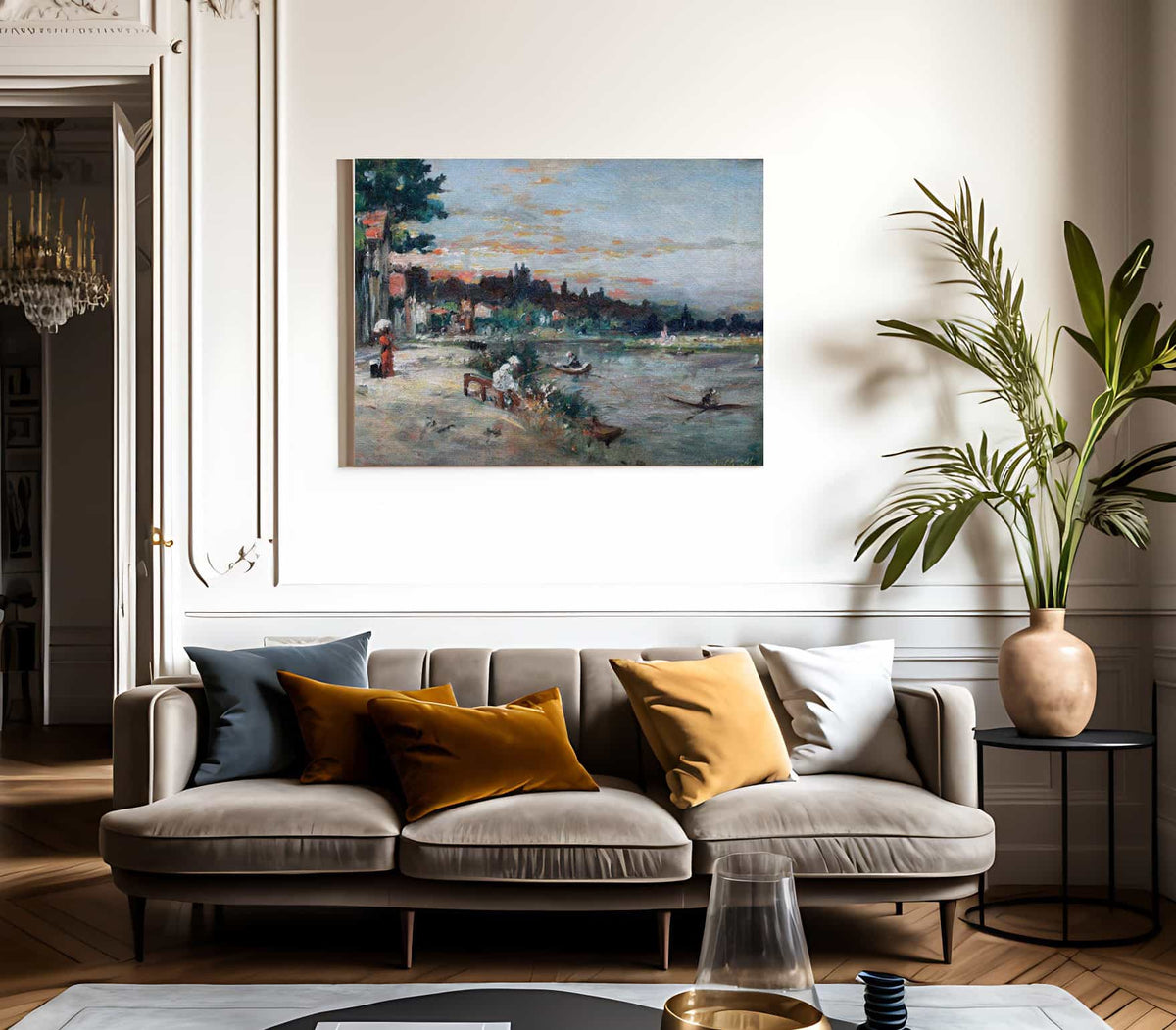 Memory Of The Banks Of Loise 1863 By Berthe Morisot Fine Art Print