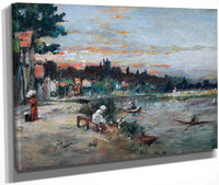 Memory Of The Banks Of Loise 1863 By Berthe Morisot Fine Art Print