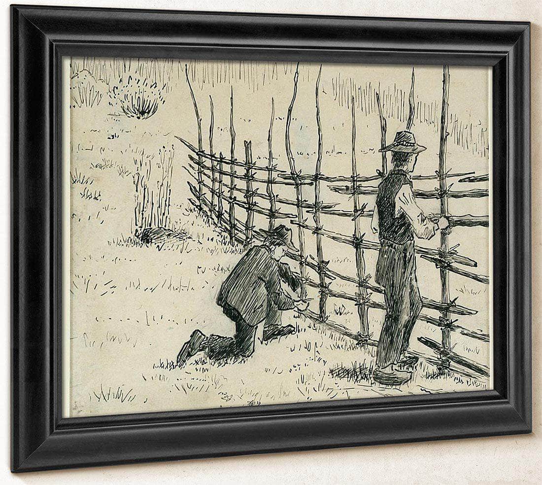 Men Binding Hay Racks By Nicolai Astrup Fine Art Print