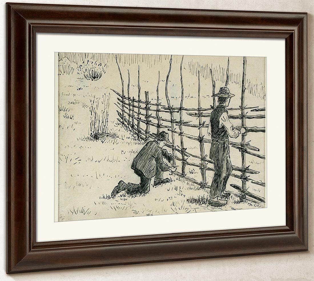 Men Binding Hay Racks By Nicolai Astrup Fine Art Print