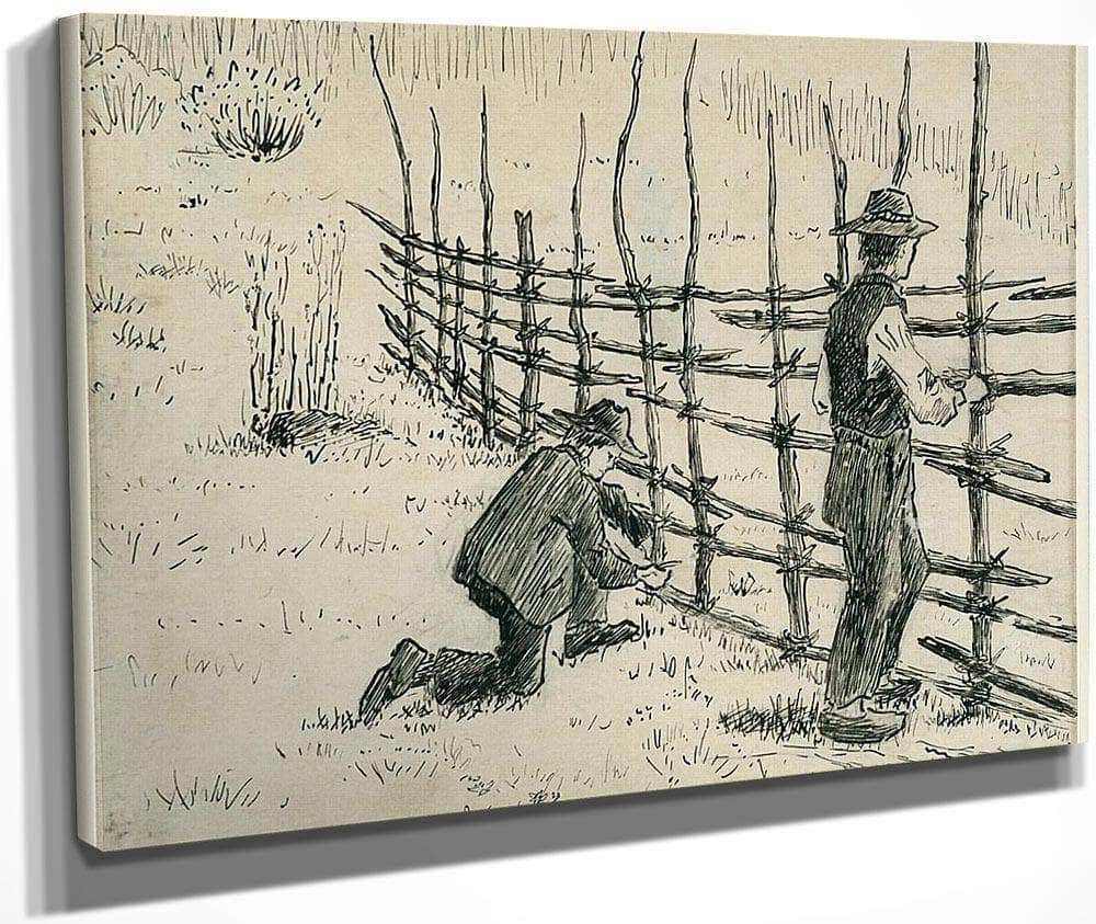 Men Binding Hay Racks By Nicolai Astrup Fine Art Print