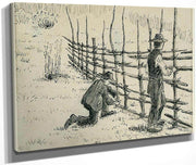 Men Binding Hay Racks By Nicolai Astrup Fine Art Print