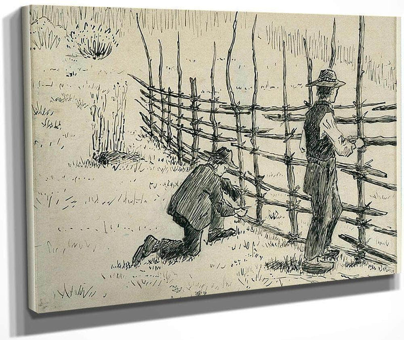 Men Binding Hay Racks By Nicolai Astrup Fine Art Print