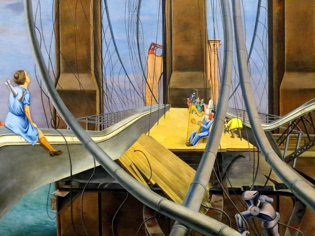 Mental Geography Painting Osvaldo Louis Guglielmi Canvas Art Fine Art Print