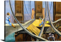 Mental Geography Painting Osvaldo Louis Guglielmi Canvas Art Fine Art Print