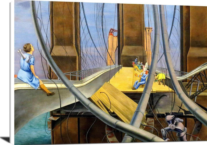 Mental Geography Painting Osvaldo Louis Guglielmi Canvas Art Fine Art Print