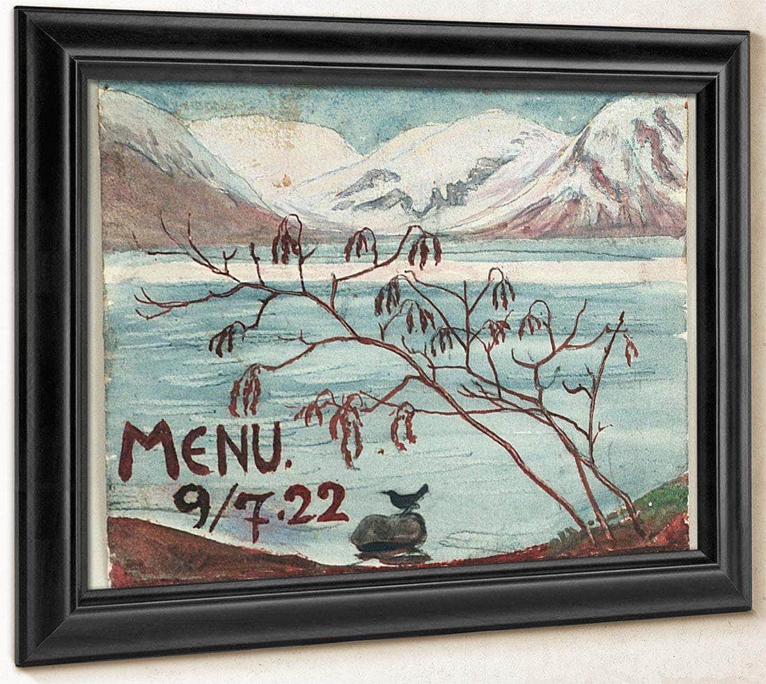 Menu 9 7.22 By Nicolai Astrup Fine Art Print