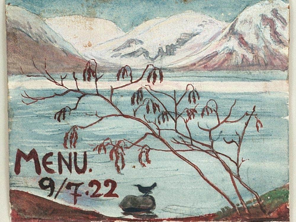 Menu 9 7.22 By Nicolai Astrup Fine Art Print